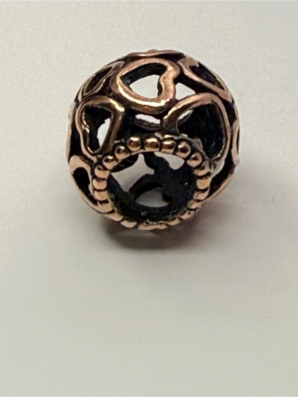 Pandora Hearts All Over Rose Charm 780964 Openwork Love Bead
